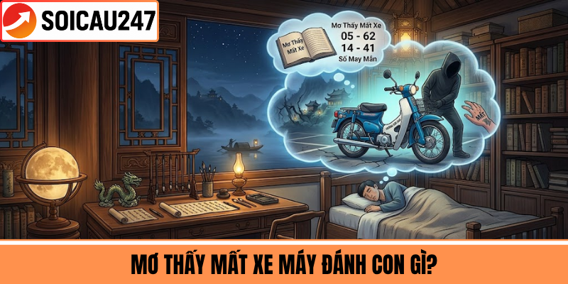 Mơ Thấy Mất Xe Máy Đánh Con Gì?